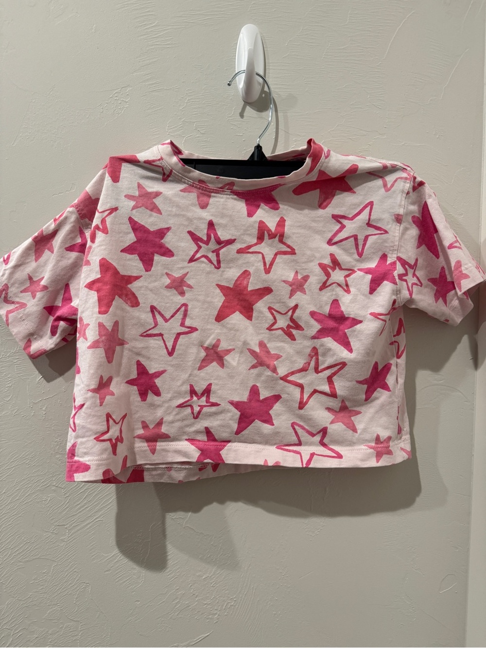 Zara Pink Star Crop Tee